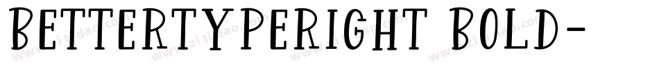 BetterTypeRight Bold字体转换